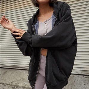 brandy black zip up